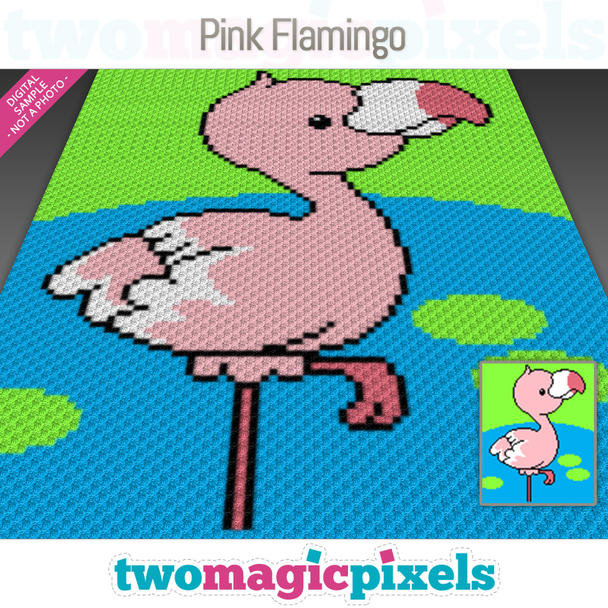 Pink Flamingo by Two Magic Pixels