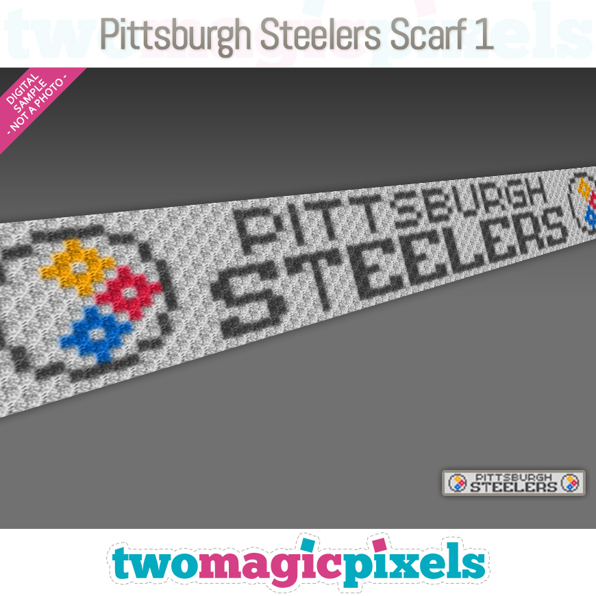 Pittsburgh Steelers Scarf 1 by Two Magic Pixels
