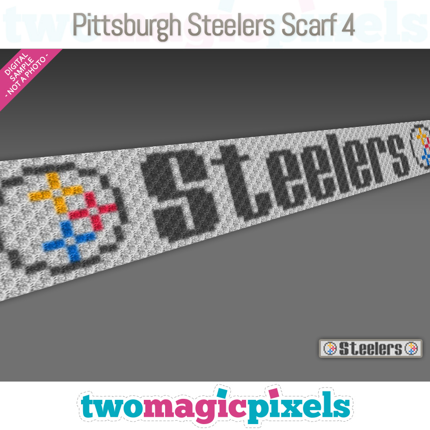 Pittsburgh Steelers Scarf 4 by Two Magic Pixels