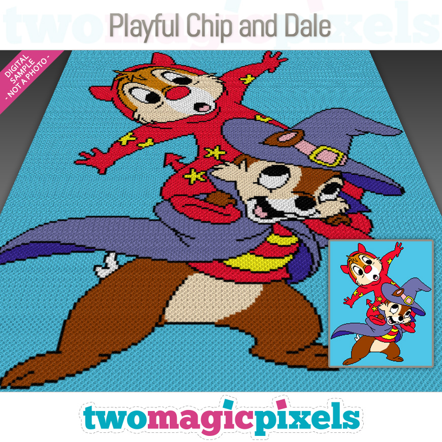 Playful Chip and Dale by Two Magic Pixels