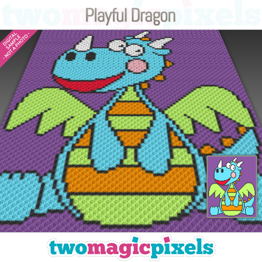 Playful Dragon by Two Magic Pixels