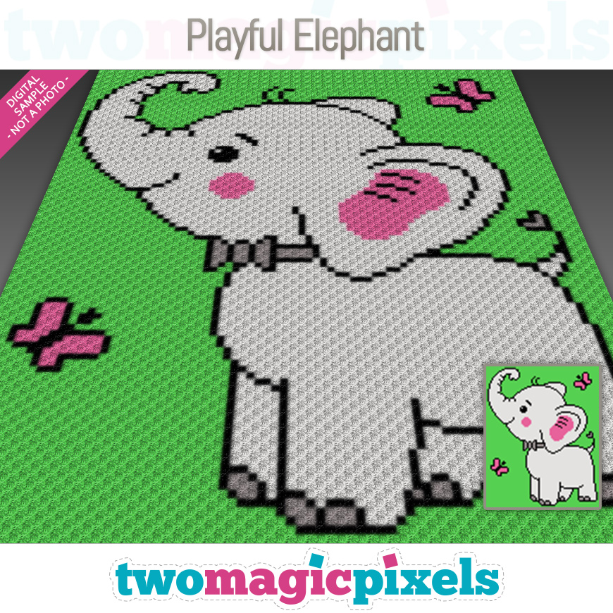 Playful Elephant by Two Magic Pixels
