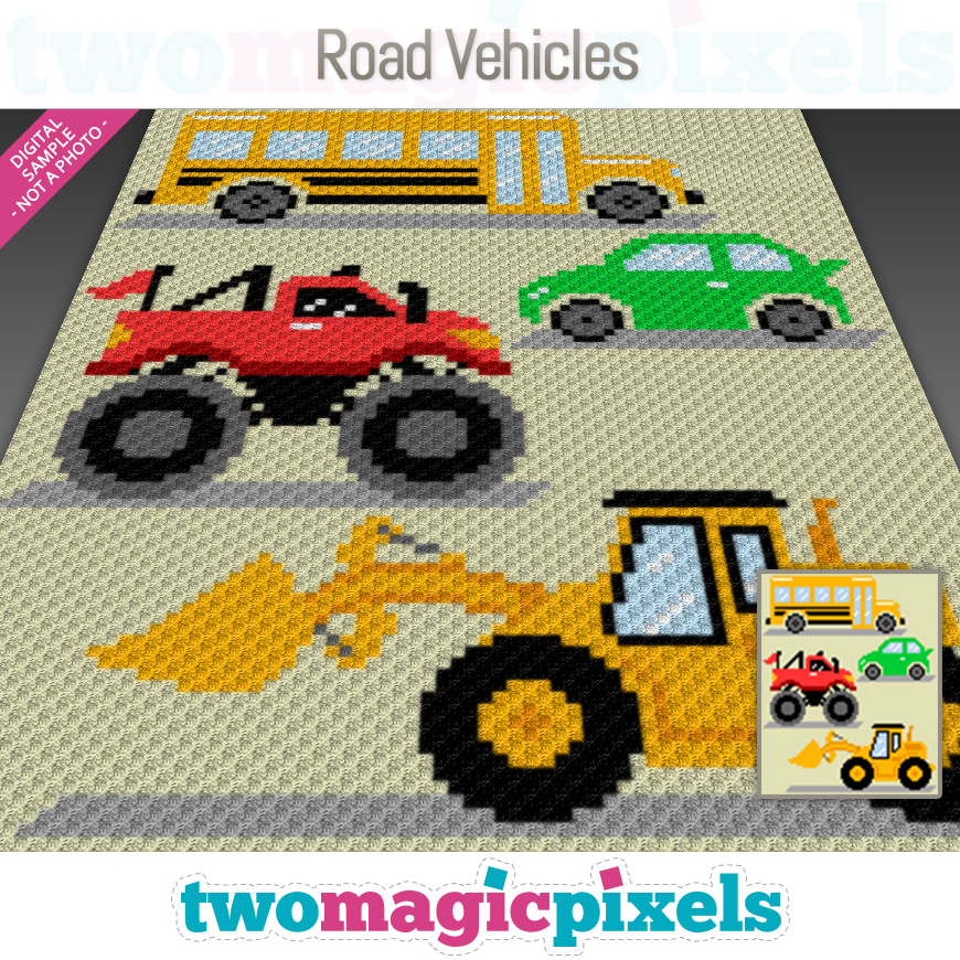 Road Vehicles by Two Magic Pixels
