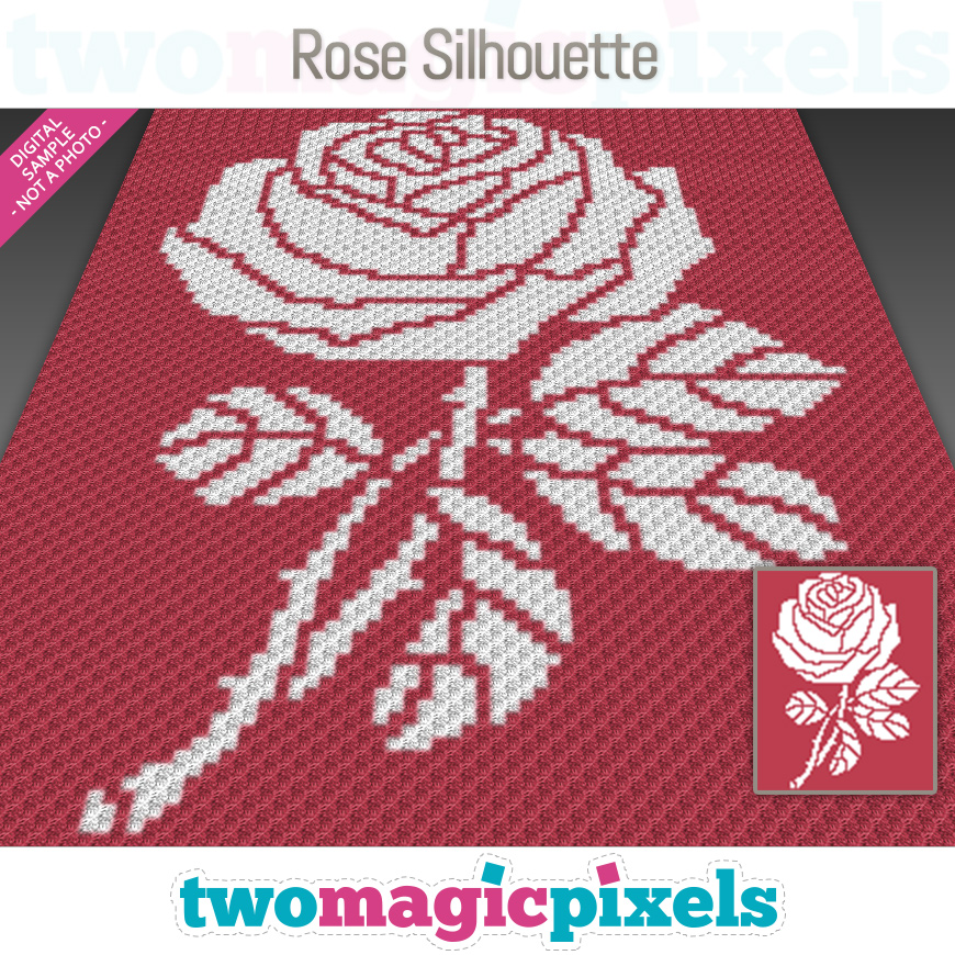 Rose Silhouette by Two Magic Pixels