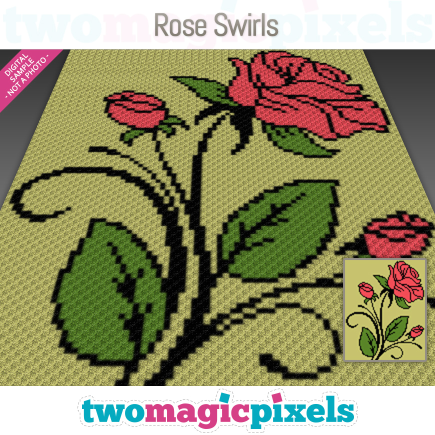Rose Swirls by Two Magic Pixels