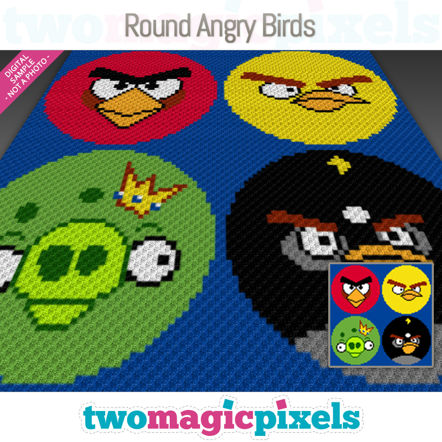 Round Angry Birds by Two Magic Pixels