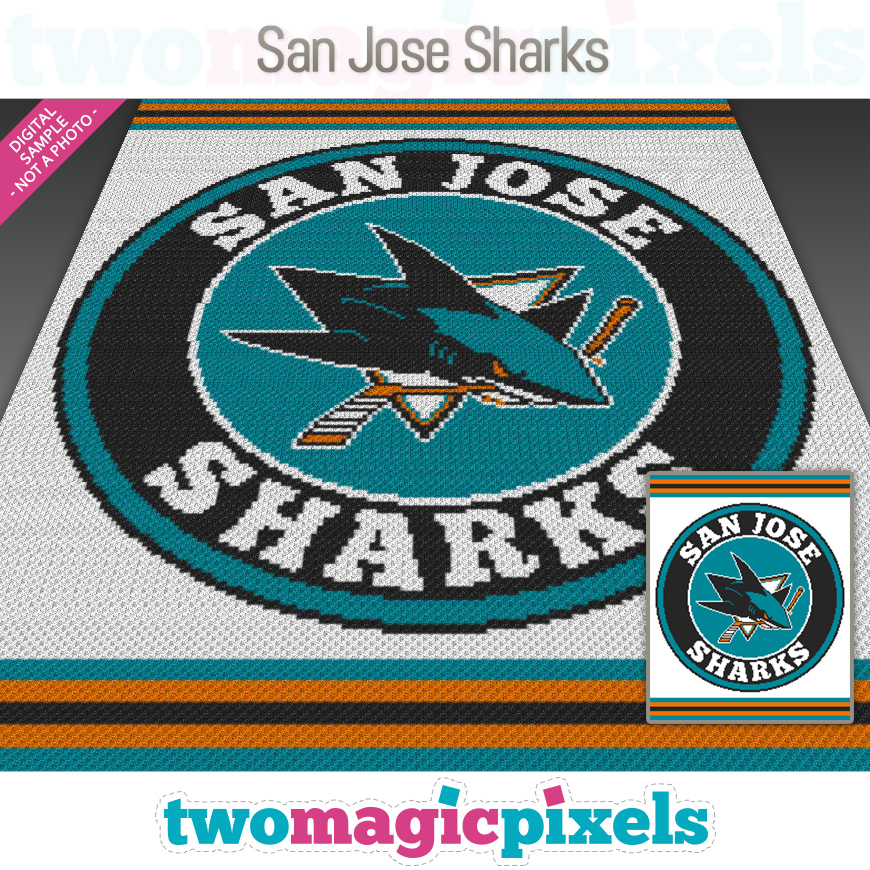 San Jose Sharks by Two Magic Pixels