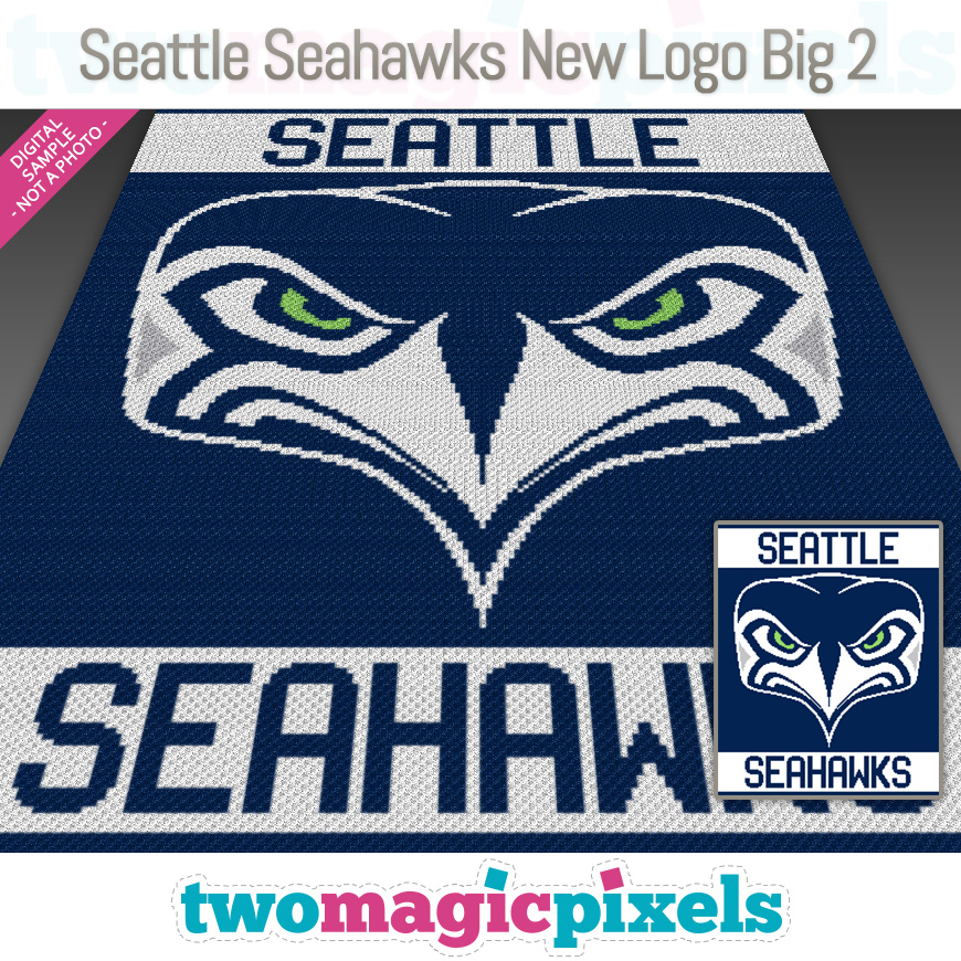 Seattle Seahawks New Logo Big 2 by Two Magic Pixels