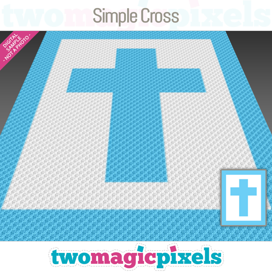 Simple Cross by Two Magic Pixels