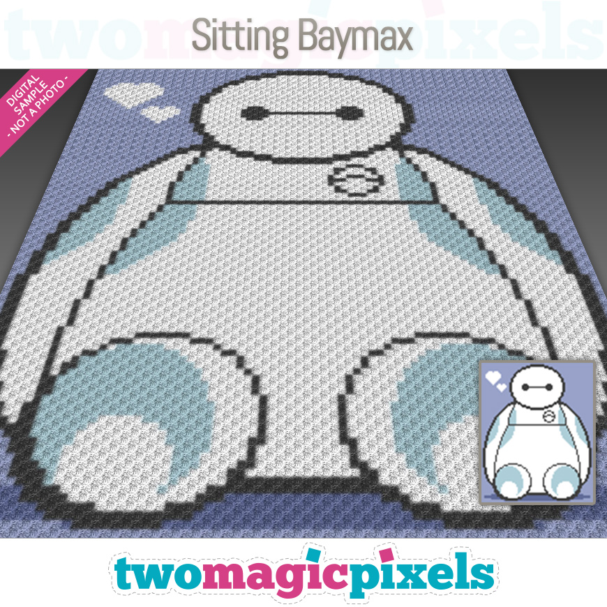 Sitting Baymax by Two Magic Pixels
