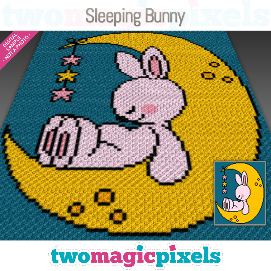 Sleeping Bunny by Two Magic Pixels
