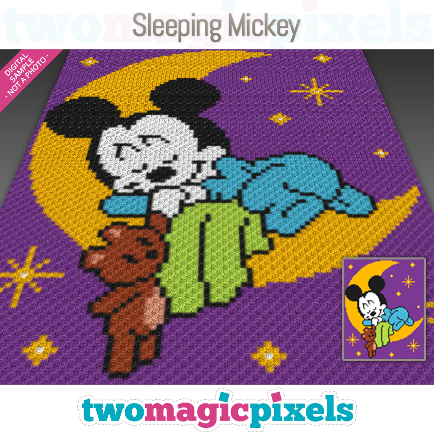 Sleeping Mickey by Two Magic Pixels