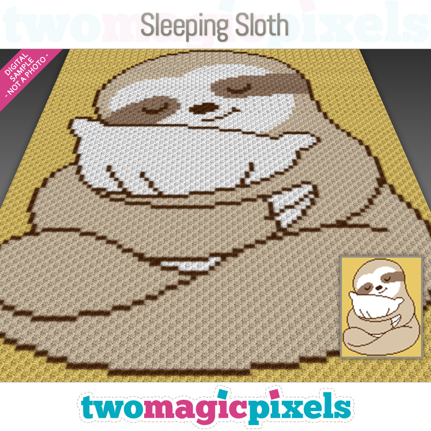 Sleeping Sloth by Two Magic Pixels