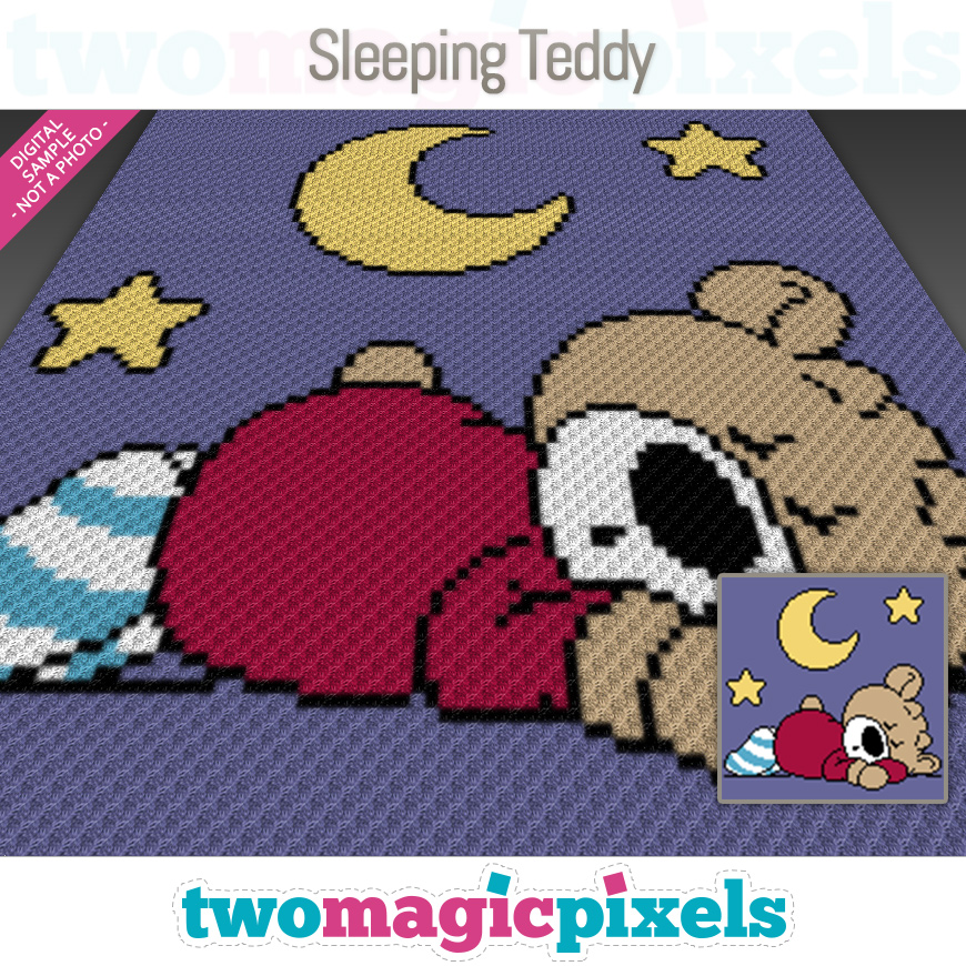 Sleeping Teddy by Two Magic Pixels