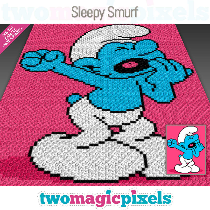 Sleepy Smurf by Two Magic Pixels