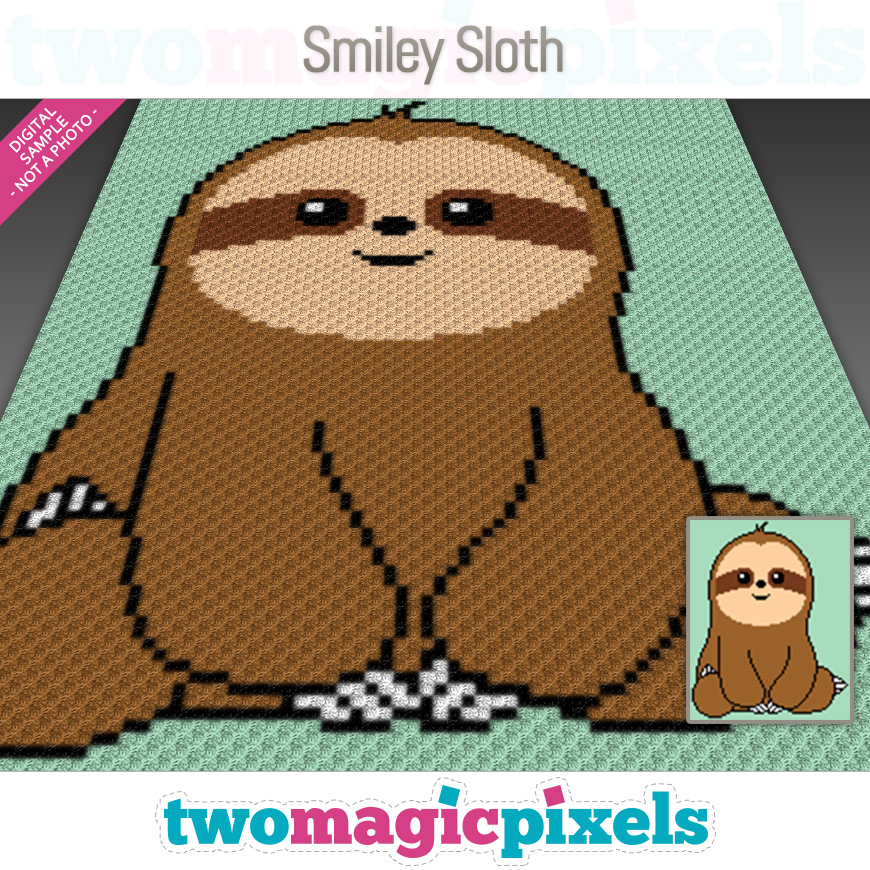 Smiley Sloth by Two Magic Pixels