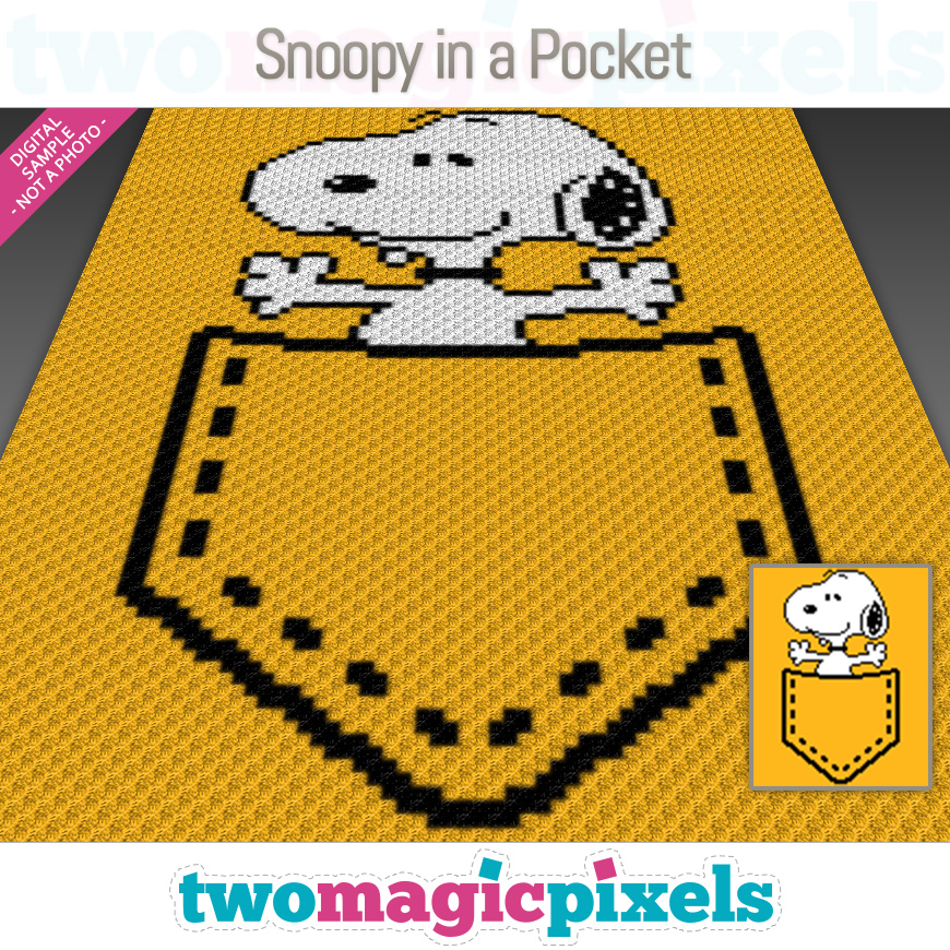 Snoopy in a Pocket by Two Magic Pixels