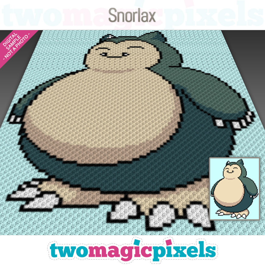 Snorlax by Two Magic Pixels