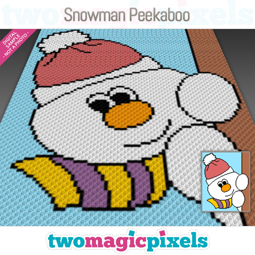 Snowman Peekaboo by Two Magic Pixels