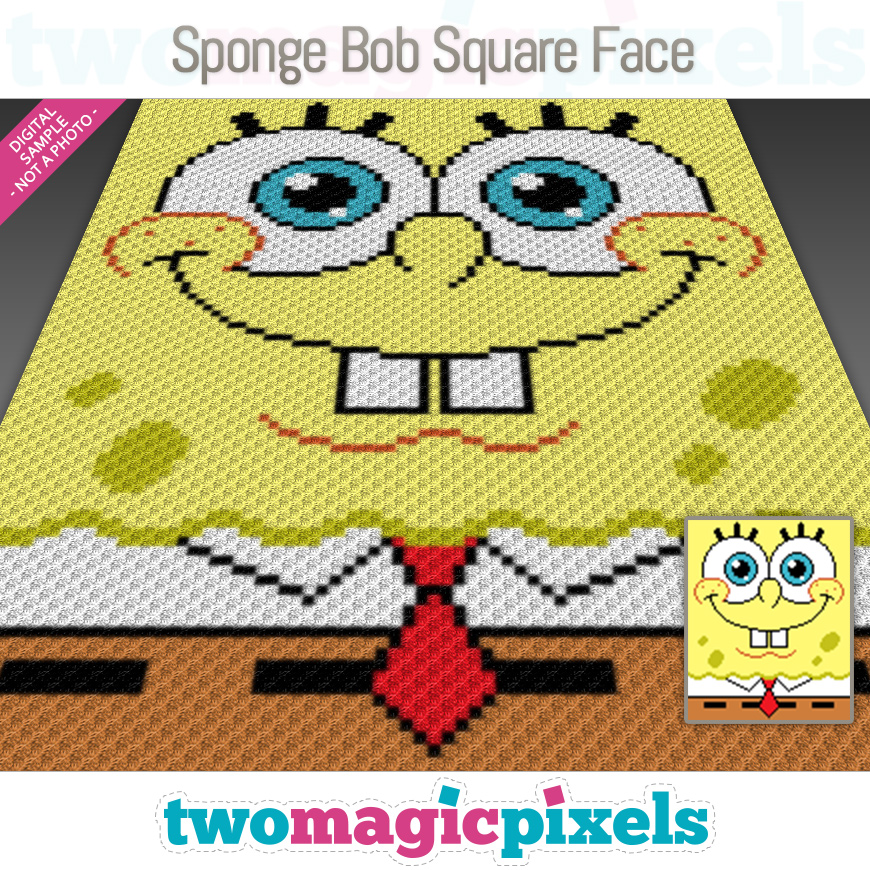 Sponge Bob Square Face by Two Magic Pixels
