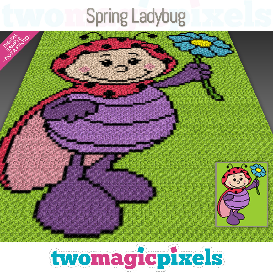 Spring Ladybug by Two Magic Pixels