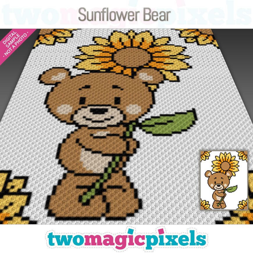 Sunflower Bear by Two Magic Pixels