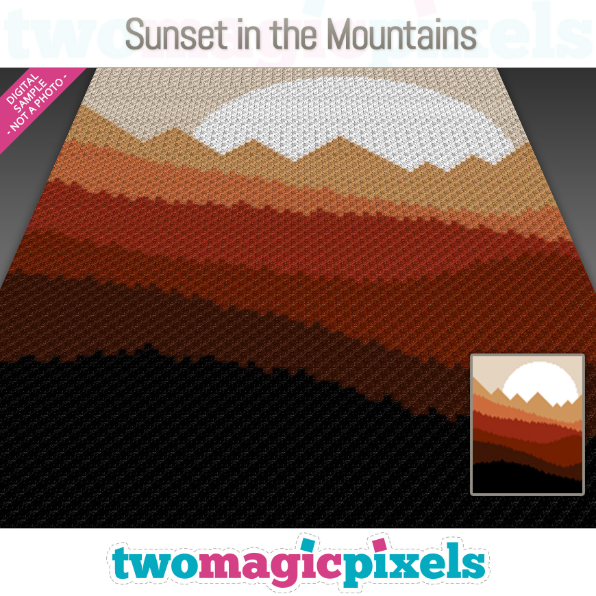 Sunset in the Mountains by Two Magic Pixels