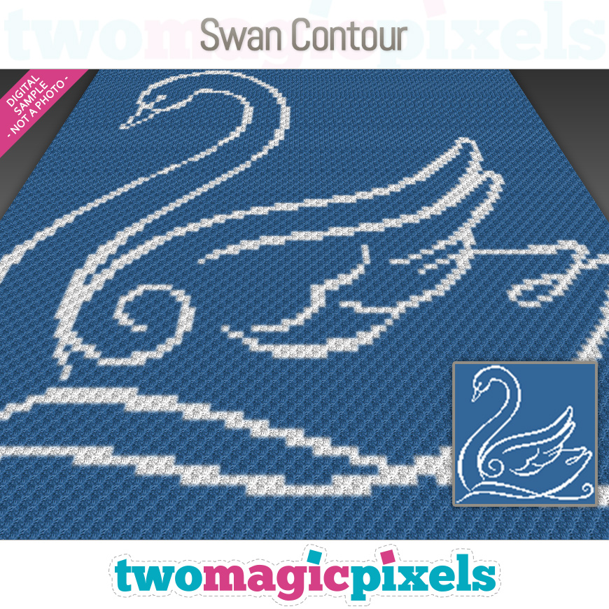 Swan Contour by Two Magic Pixels
