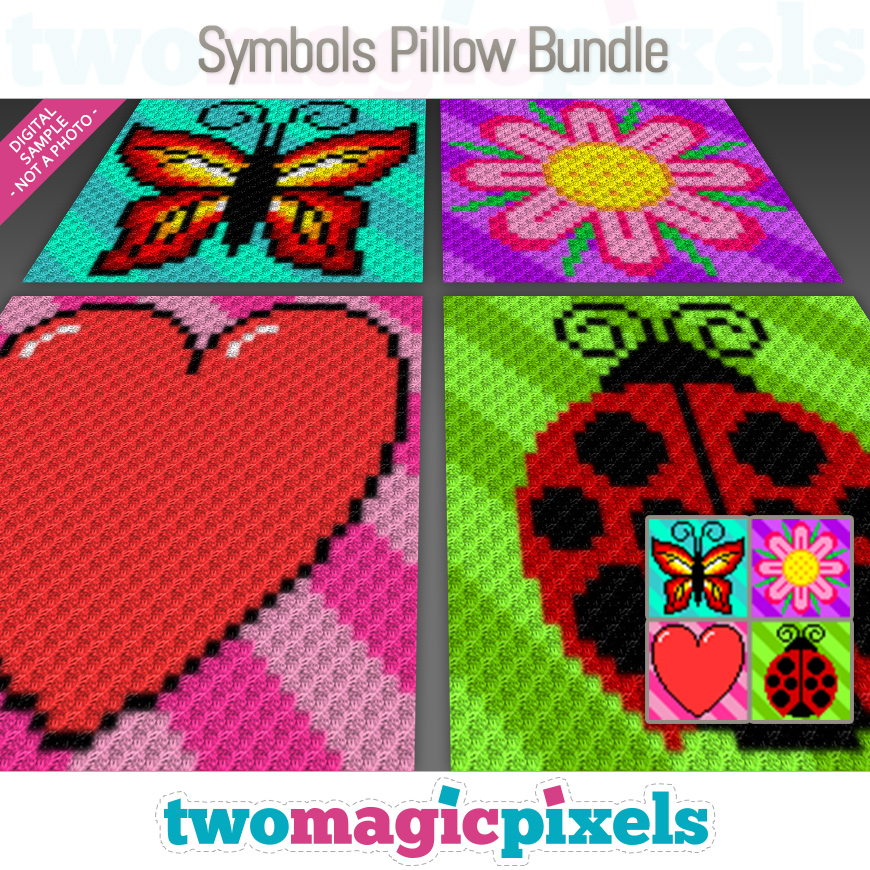 Symbols Pillow Bundle 1 by Two Magic Pixels