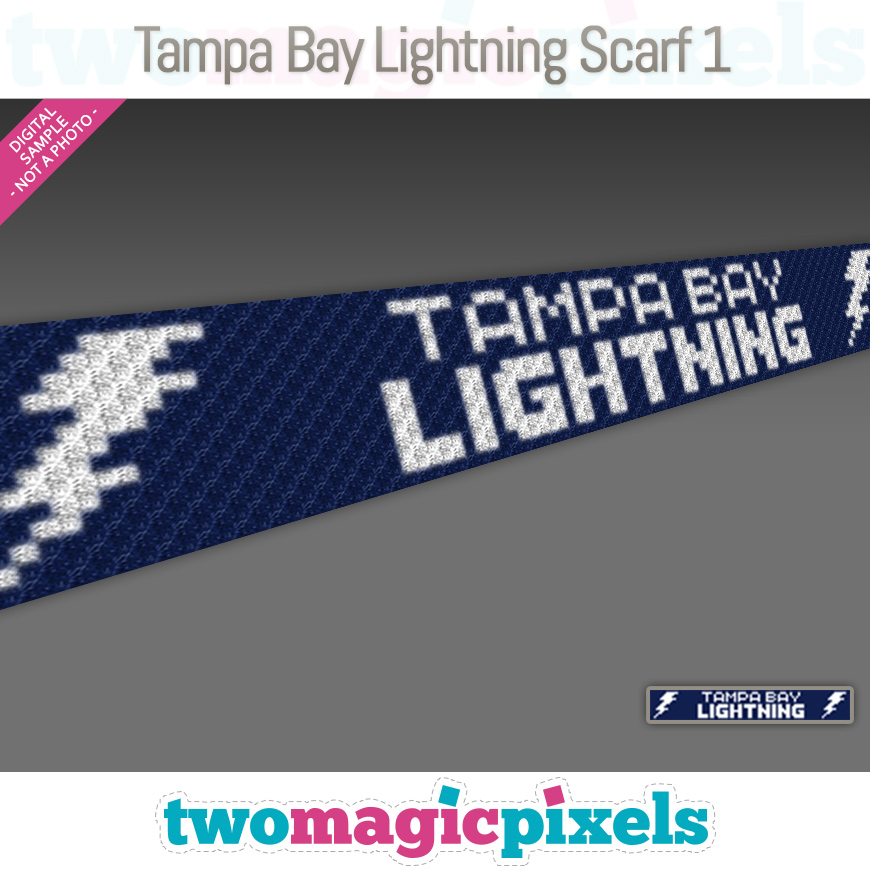 Tampa Bay Lightning Scarf 1 by Two Magic Pixels