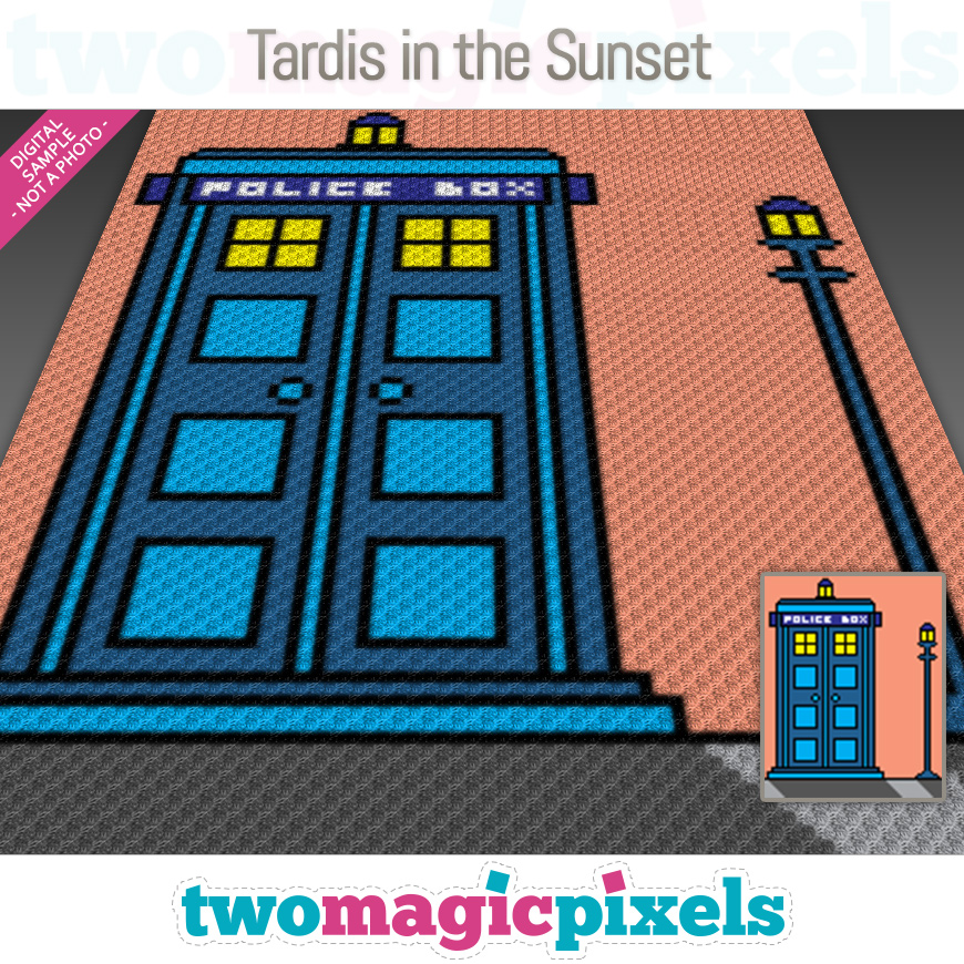 Tardis In The Sunset by Two Magic Pixels