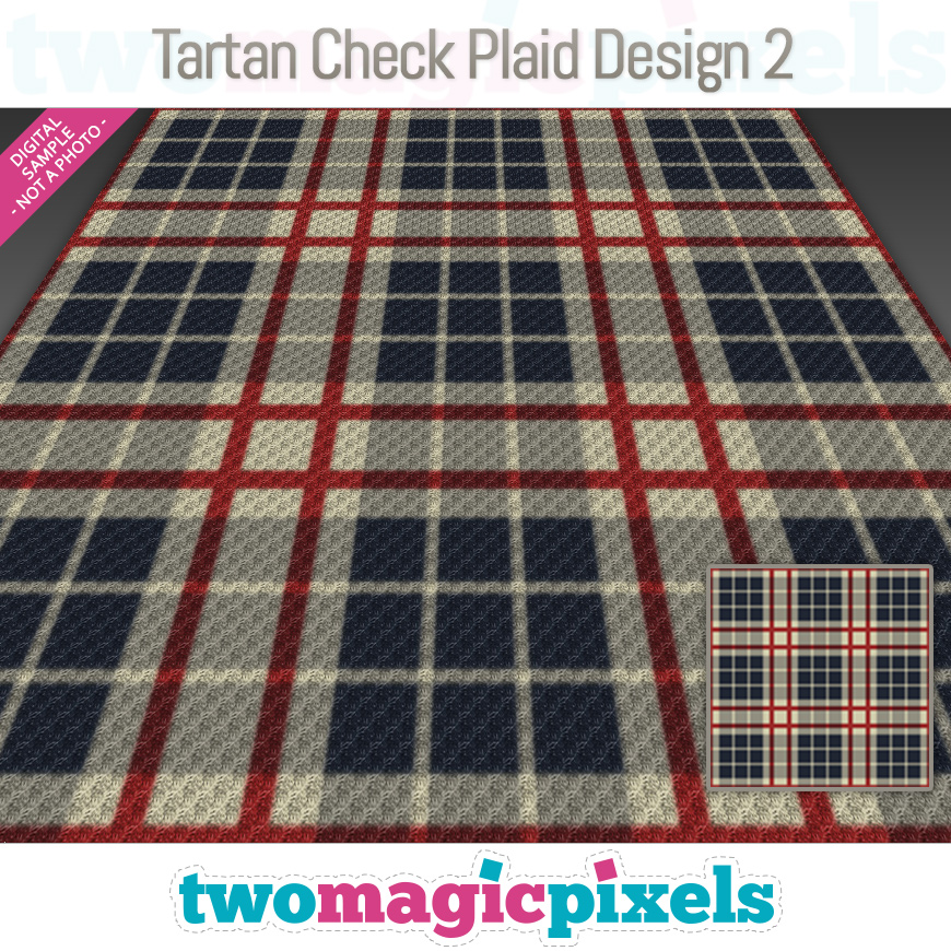 Tartan Check Plaid Design 2 by Two Magic Pixels