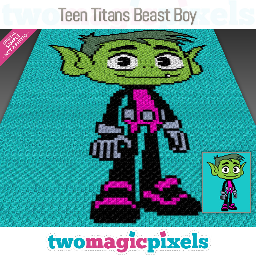 Teen Titans Beast Boy by Two Magic Pixels