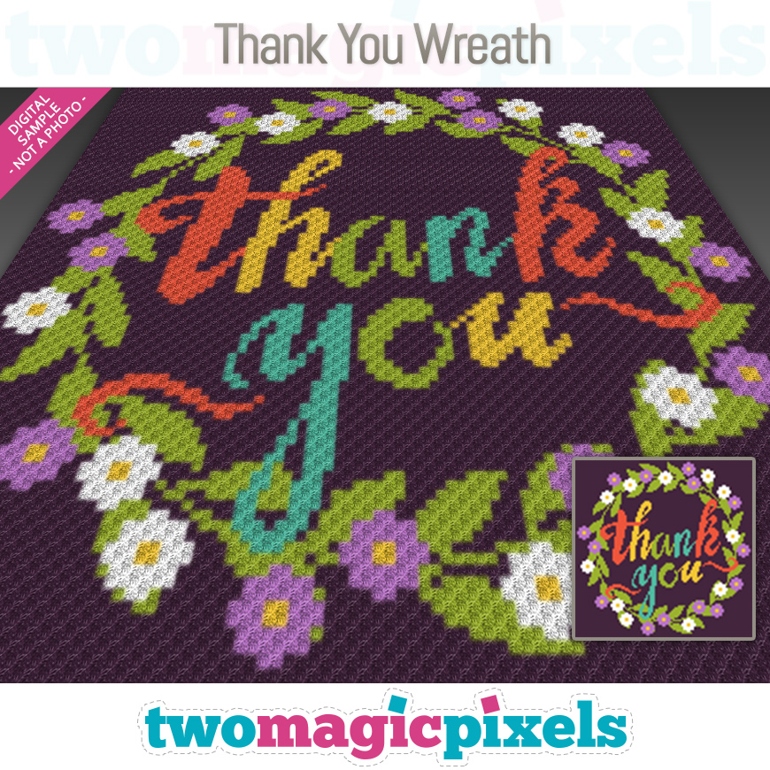 Thank You Wreath by Two Magic Pixels