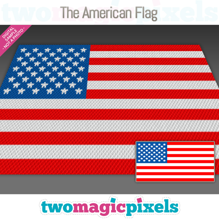 The American Flag by Two Magic Pixels