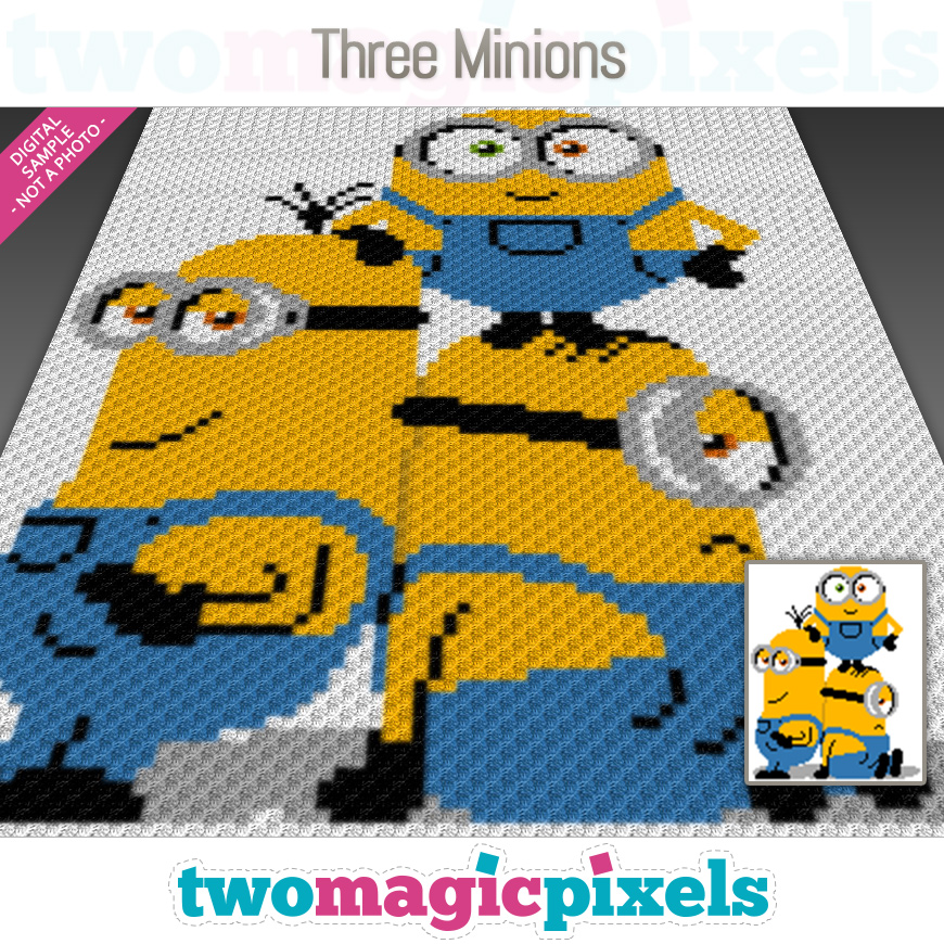 Three Minions by Two Magic Pixels