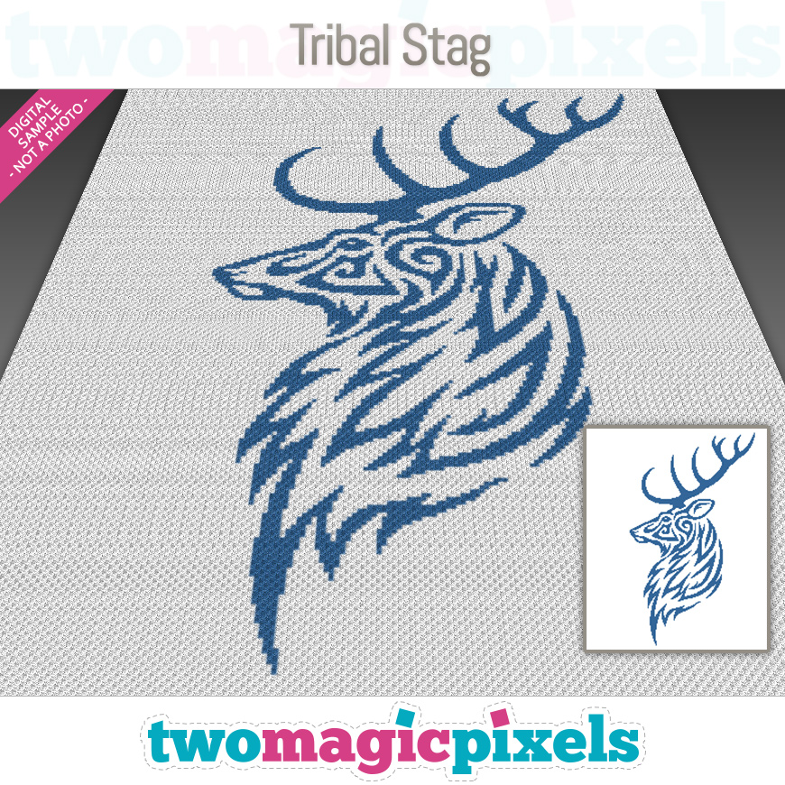 Tribal Stag by Two Magic Pixels