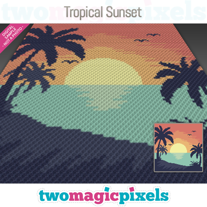 Tropical Sunset by Two Magic Pixels