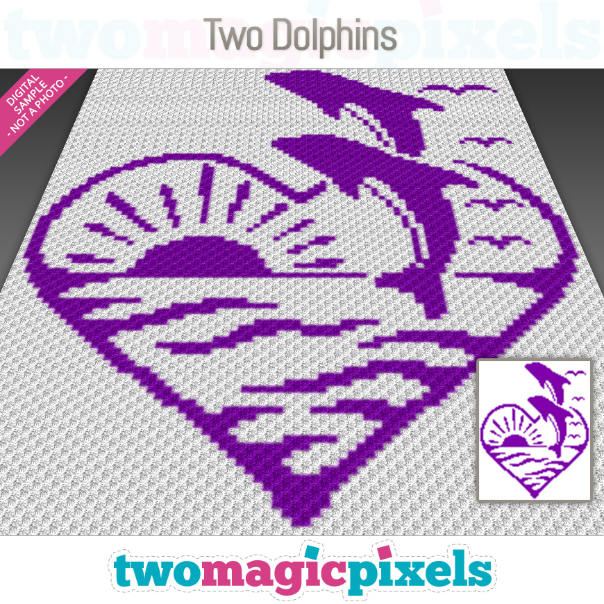 Two Dolphins by Two Magic Pixels