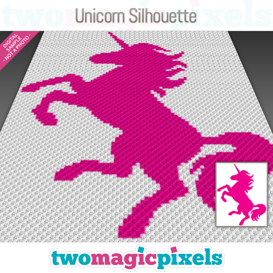 Unicorn Silhouette by Two Magic Pixels