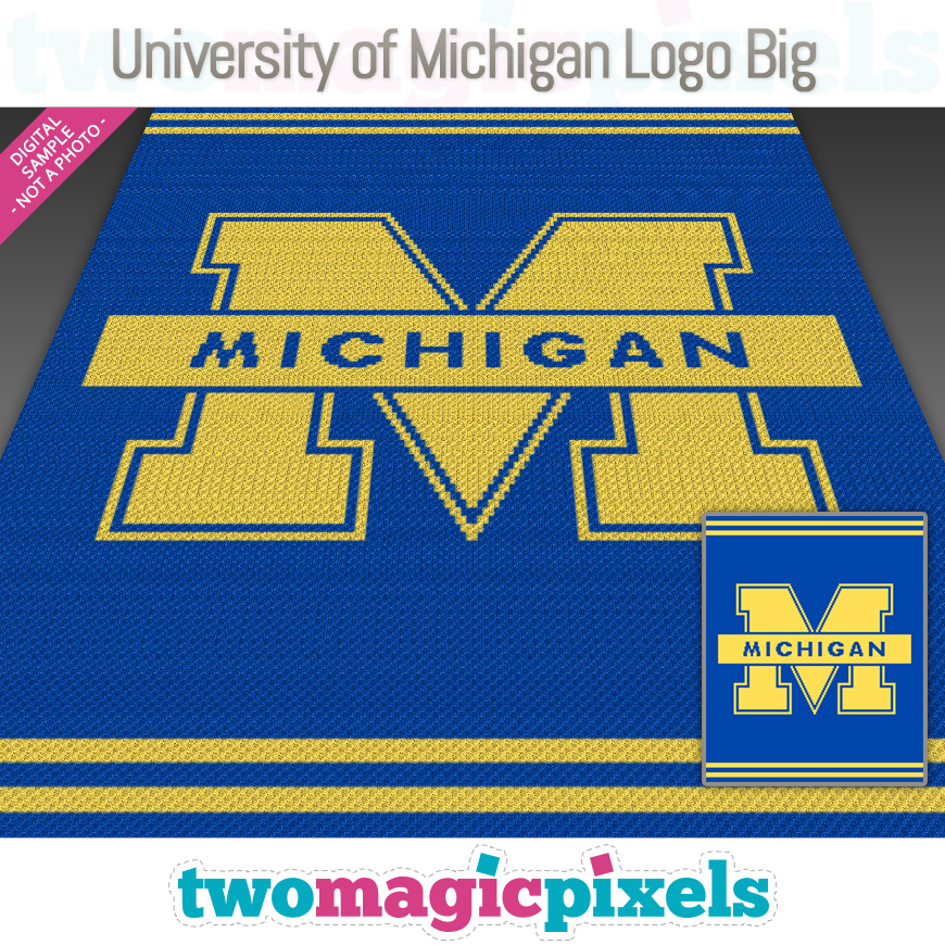 University of Michigan Logo Big by Two Magic Pixels