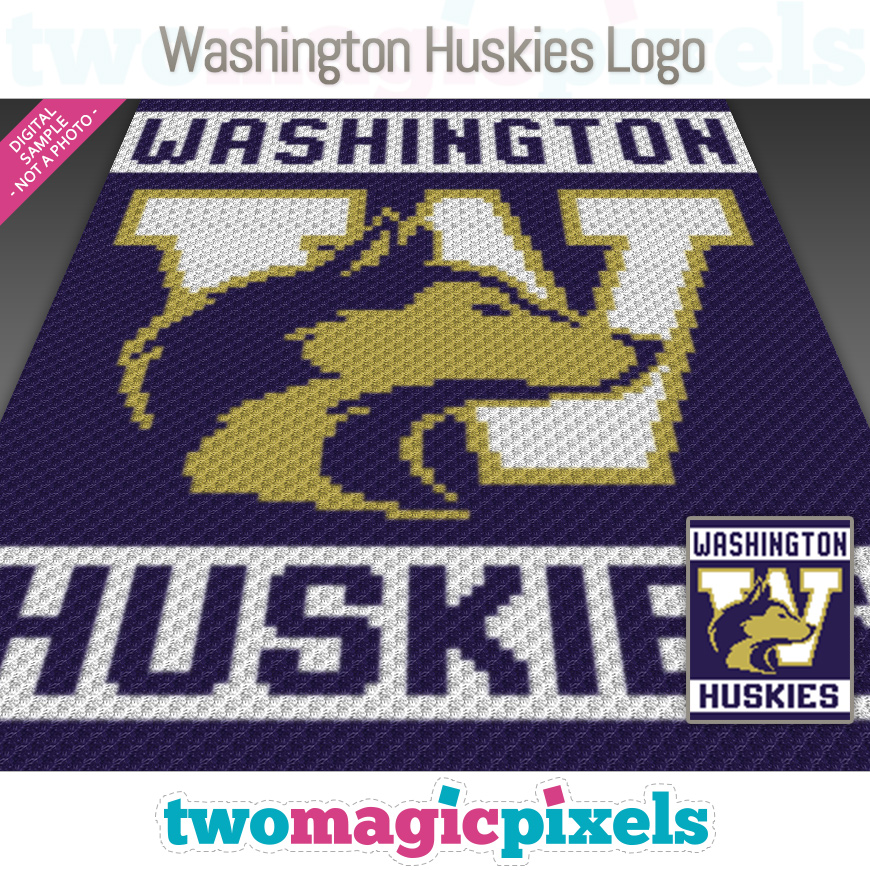 Washington Huskies Logo by Two Magic Pixels