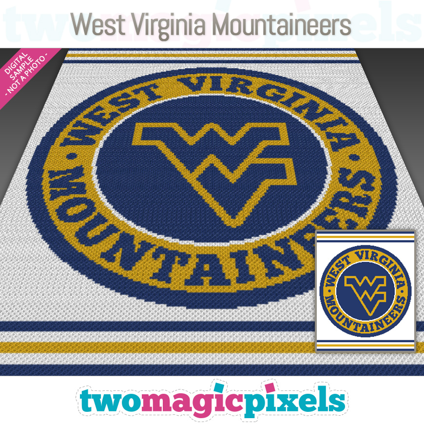 West Virginia Mountaineers by Two Magic Pixels