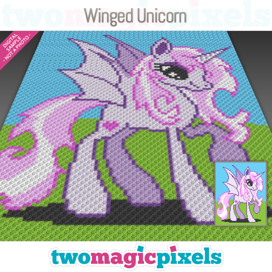 Winged Unicorn by Two Magic Pixels