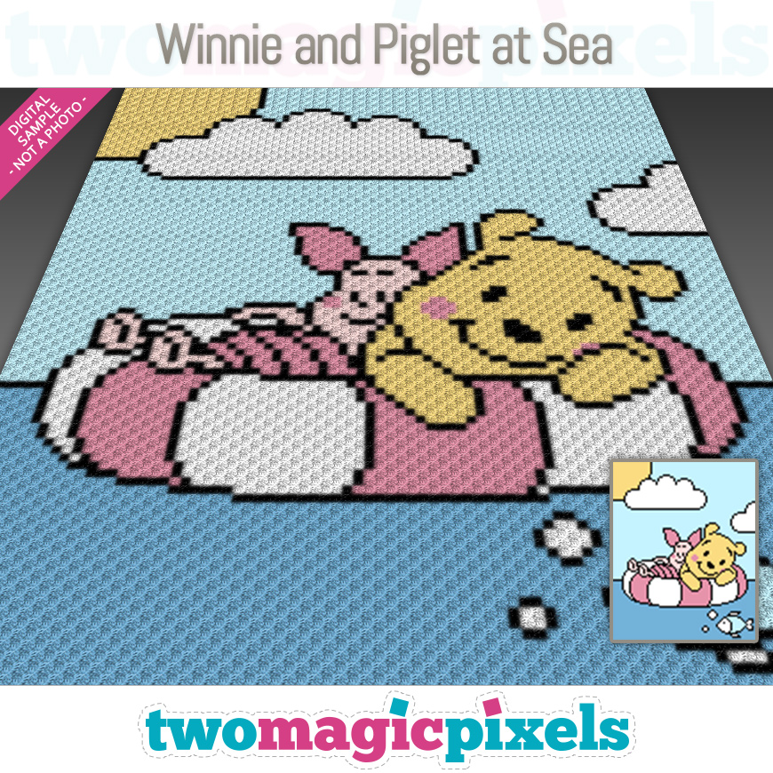 Winnie and Piglet at Sea by Two Magic Pixels