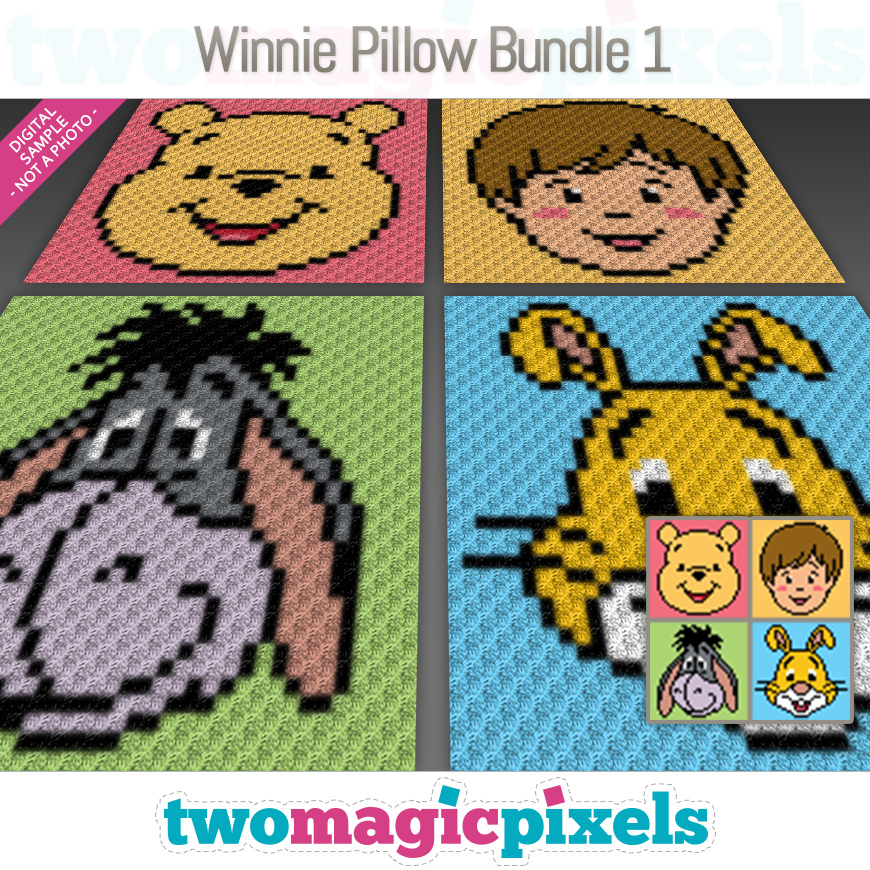 Winnie Pillow Bundle 1 by Two Magic Pixels