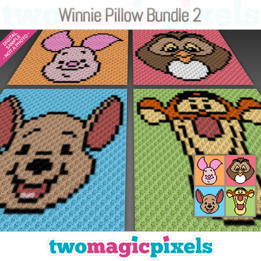 Winnie Pillow Bundle 2 by Two Magic Pixels