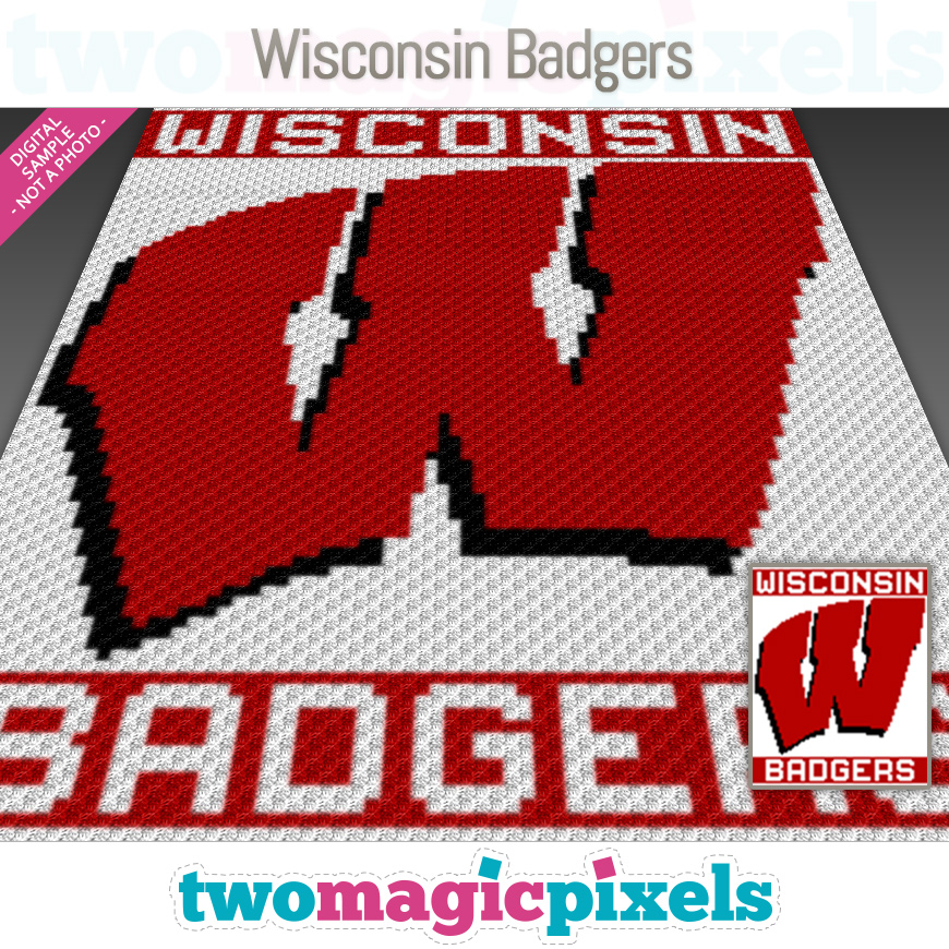 Wisconsin Badgers by Two Magic Pixels