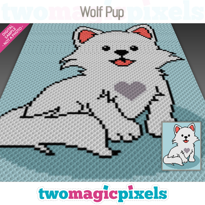 Wolf Pup by Two Magic Pixels