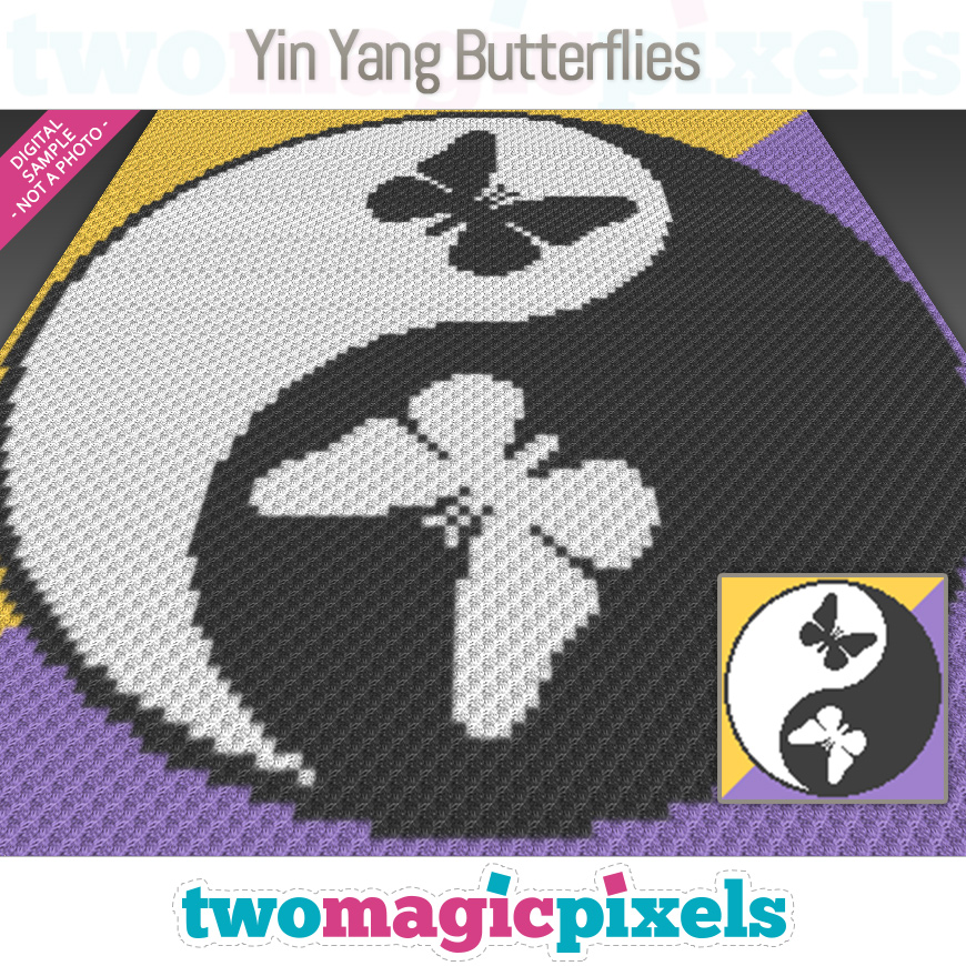Yin Yang Butterflies by Two Magic Pixels